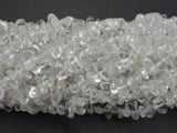 Clear Quartz, 4mm - 9mm Pebble Chips Beads, 33 Inch-BeadBasic
