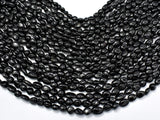 Black Tourmaline, 6x8mm Nugget Beads-BeadBasic