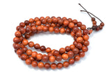 Dragon Blood Wood Beads, 8mm Round Beads, 35 Inch-BeadBasic