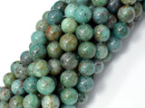 Chrysocolla-Natural , 10mm Round Beads-BeadBasic