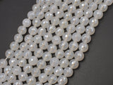 Mystic Coated White Agate, 8mm Faceted Round-BeadBasic