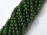 Jade - Olive Green, 6mm (6.3mm) Round-BeadBasic