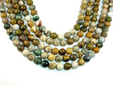 Ocean Jasper Beads, Round, 10 mm-BeadBasic
