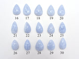 Blue Lace Agate Cabochon, Teardrop, Approx. (11-16)mmx(14-24)mm, Size vary-BeadBasic