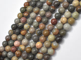 Polychrome Jasper, 8mm Round Bead-BeadBasic