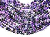 Banded Agate Beads, Purple, 8mm(8.5mm) Round-BeadBasic