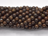 Bronzite Beads, Round, 6mm-BeadBasic
