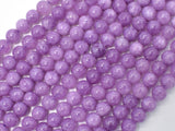 Malaysia Jade Beads- Lilac, 6mm (6.4mm) Round Beads-BeadBasic