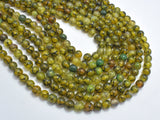 Dragon Vein Agate Beads-Green, 6mm (6.5mm) Round-BeadBasic