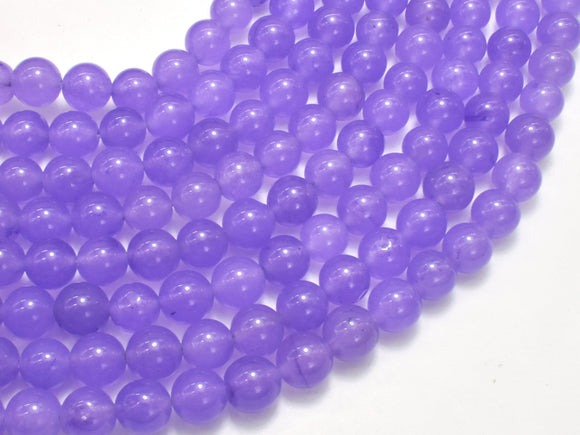 Jade - Purple, 8mm, Round-BeadBasic