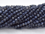 Blue Sapphire Beads, 4.5mm Faceted Round-BeadBasic