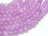 Jade Beads, Mauve, 8mm Round Beads-BeadBasic