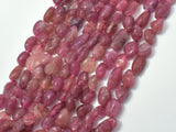 Pink Tourmaline Beads, Approx 6x8mm Nugget Beads-BeadBasic