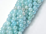 Mystic Coated Agate-Light Blue, 8mm Faceted-BeadBasic