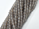 Gray Agate Beads, 6mm Faceted Round Beads-BeadBasic