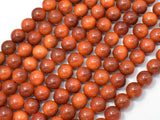 Dragon Blood Wood Beads, 8mm Round Beads, 35 Inch-BeadBasic