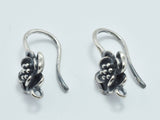 2pcs 925 Sterling Silver Earwire-Antique Silver, Earring Hook, Fishhook-BeadBasic