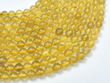 Gold Rutilated Quartz, 6mm (6.5mm) Round Beads-BeadBasic