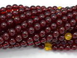 Blood Amber Resin, 6mm(5.8mm) Round Beads, 23 Inch, Approx 108 beads-BeadBasic