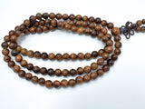 Black Rosewood Beads, 6mm Round Beads, 26 Inch-BeadBasic