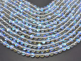 Mystic Aura Quartz-White, 6mm (6.5mm) Round Beads-BeadBasic