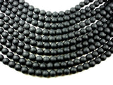 Matte Black Onyx Beads, 12mm Round Beads-BeadBasic