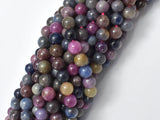 Ruby Sapphire Beads, 7mm (7.4mm) Round-BeadBasic