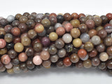 Petrified Wood, 6mm (6.3mm) Round Beads-BeadBasic