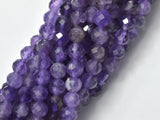 Amethyst, 5mm Micro Faceted Round-BeadBasic
