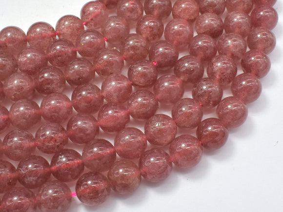 Strawberry Quartz Beads, Lepidocrocite, 10mm (10.5mm)-BeadBasic