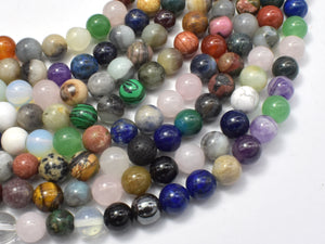 Mixed Stone, 8mm(8.5mm) Round-BeadBasic