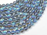 Mystic Aura Quartz-Gray, 6mm (6.5mm) Round Beads-BeadBasic