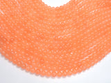 Jade - Orange, 6mm (6.3mm) Round-BeadBasic