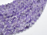 Amethyst Gemstone Beads, Round, 6mm (6.5mm)-BeadBasic