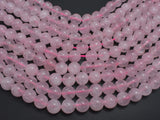 Rose Quartz Beads, Round, 12 mm-BeadBasic