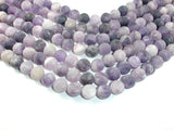 Matte Amethyst Beads, 12mm Round Beads-BeadBasic