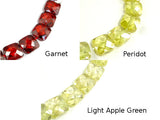 CZ beads, 9 x 9mm Faceted Square-BeadBasic