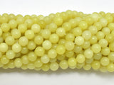 Lemon Jade, 6mm Round beads-BeadBasic