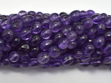 Amethyst Beads, Pebble Nugget, 6x8mm, 15.5 Inch-BeadBasic