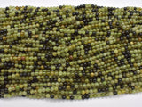 Green Garnet Beads, 4mm (4.5mm) Round Beads-BeadBasic