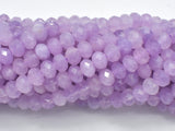 Lavender Amethyst, Lavender Jade, 4x6mm Faceted Rondelle-BeadBasic