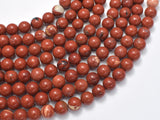 Red Jasper Beads, Round, 8mm-BeadBasic