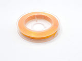 2Rolls Orange Stretch Elastic Beading Cord, 0.5mm, 2 Rolls-20 Meters-BeadBasic