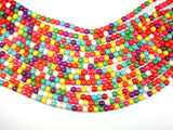 Howlite Beads, Multicolored, Round, 6mm-BeadBasic