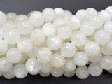 Moonstone Rainbow Beads, Round, 10mm-BeadBasic