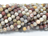 Matte Mexican Crazy Lace Agate Beads, 6mm Round Beads-BeadBasic