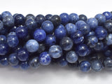 Sodalite Beads, Round, 10mm-BeadBasic