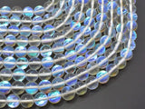 Mystic Aura Quartz-White, 8mm (8.5mm) Round Beads-BeadBasic