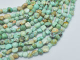 Natural Peru Turquoise Beads, 5x7mm, Nugget Beads-BeadBasic