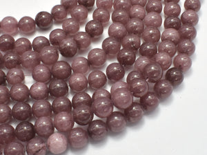 Jade Beads-Coffee, 8mm Round-BeadBasic